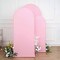 3 Fitted Matte Spandex Round Top Wedding Arch Backdrop STAND COVERS